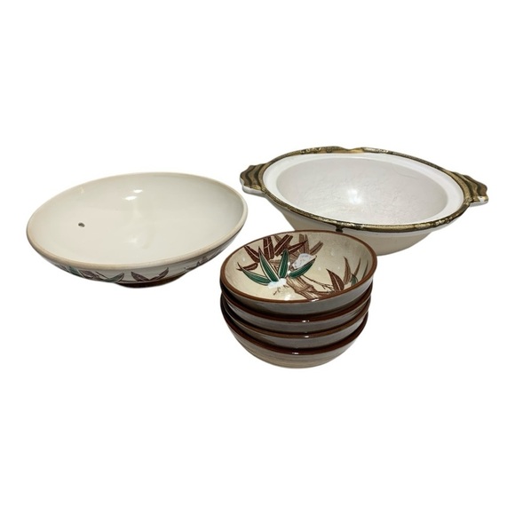 Vintage ChikUSA Fire Proof Ceramic Rice Service Set - Picture 3 of 5